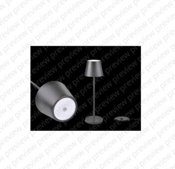 Lampa stołowa V-TAC Lampka Restauracyjna Biurkowa Nocna V-TAC 3W LED Ładowalna Szczelna IP54 Szara VT-7522 3000K 200lm