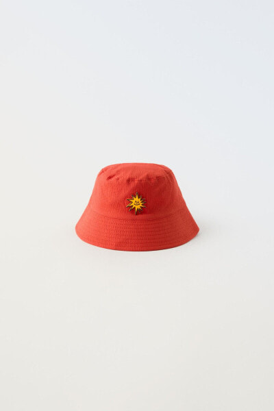 Textured sun bucket hat