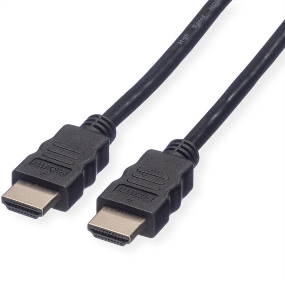 ROLINE HDMI High Speed Cable + Ethernet - M/M 10 m - 10 m - HDMI Type A (Standard) - HDMI Type A (Standard) - Black