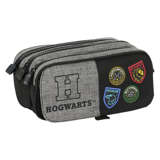 SAFTA Large Triple Harry Potter House Of Champions Pencil Case