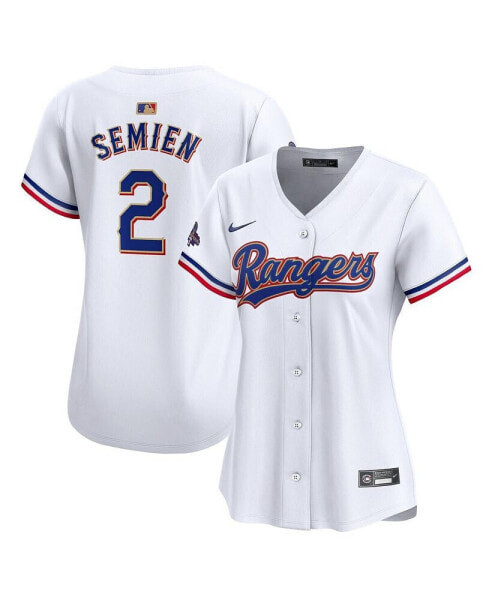 Women's Marcus Semien White Texas Rangers 2024 Gold Collection Limited Player Jersey