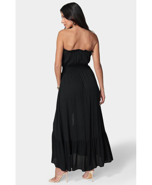 Women's Strapless Maxi Dress