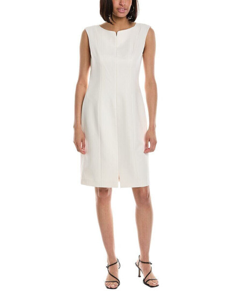 Anne Klein Split Front Sheath Dress Women's 8