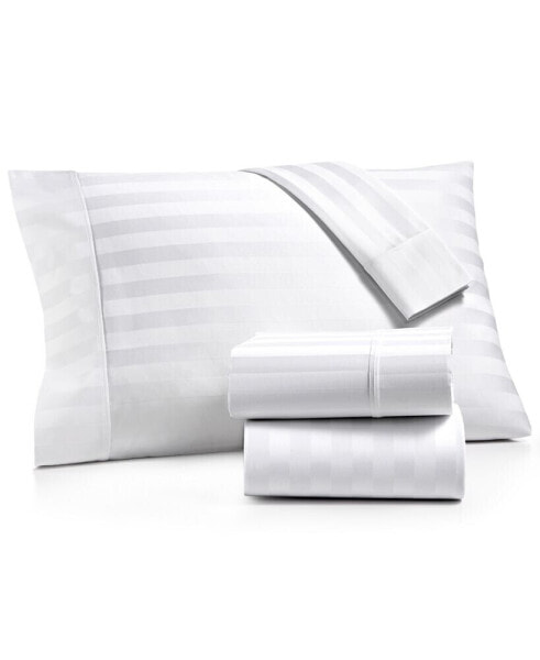 Bergen House Stripe 100% Certified Egyptian Cotton 1000 Thread Count Pillowcase Pair, King
