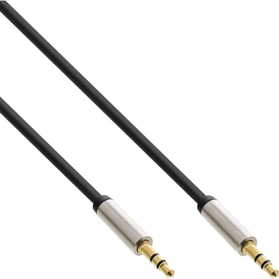 InLine Basic Slim Audio Cable 3.5mm male / male - Stereo - 1m