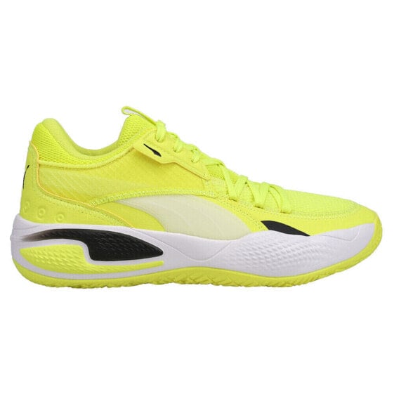 Puma Court Rider I Basketball Mens Yellow Sneakers Athletic Shoes 195634-06