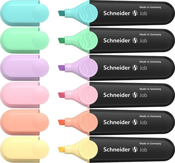 Flомастеры для раскраски Schneider Job Pastel 1-5 мм 6 шт.