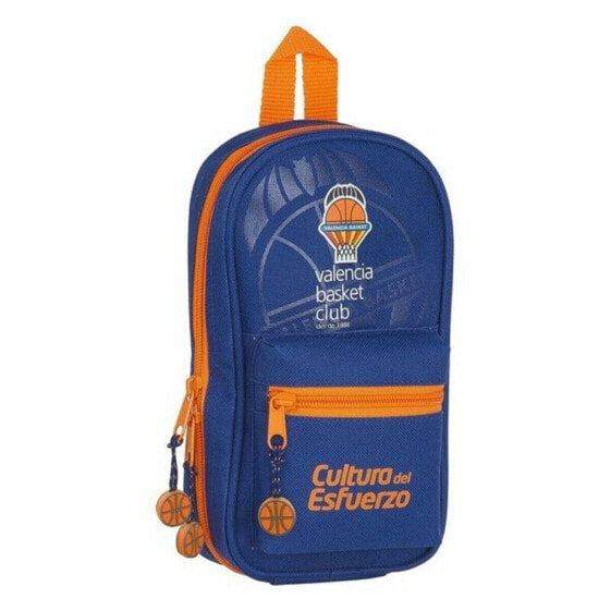 Пенал-рюкзак Valencia Basket M747 Синий Оранжевый 12 x 23 x 5 cm (33 Предметы)