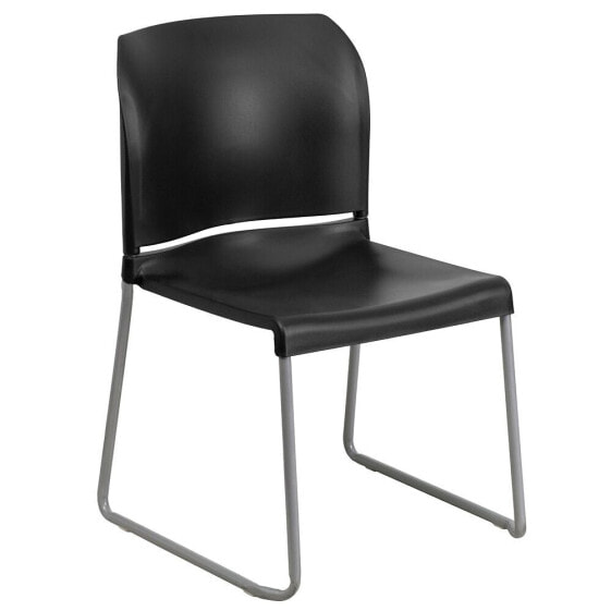 Hercules Series 880 Lb. Capacity Full Back Contoured Stack Chair With Sled Base