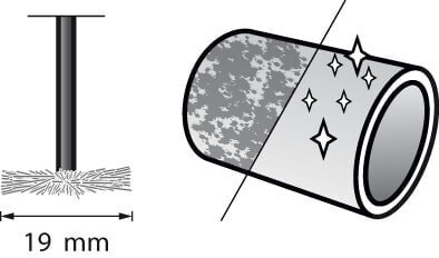 Dremel Stainless Steel Brush 19 mm (530) - Pre-polishing brush - 1.9 cm - 15000 RPM - 3.2 mm - 44 mm