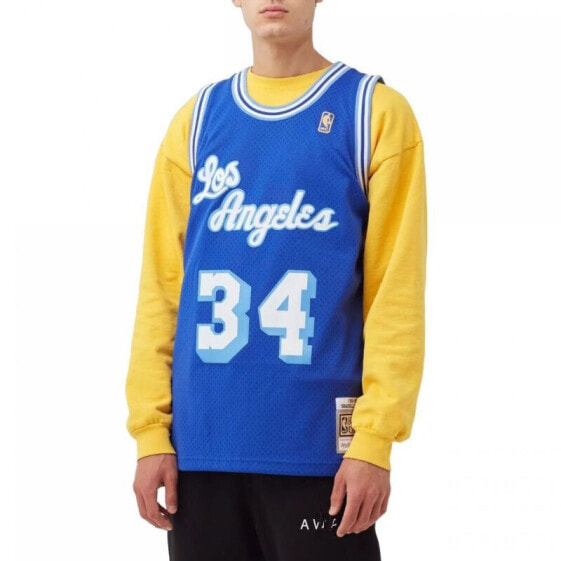 Mitchell & Ness NBA Swingman Los Angeles Lakers Shaquille O'Neal M T-shirt SMJYAC18013-LALROYA96SON