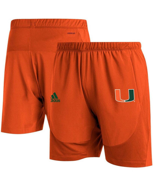 Шорты тренировочные Adidas Miami Hurricanes 2021 Арктический оранжевый (Aeroready)