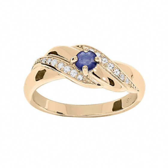 Кольцо Troli Elegant Blue Zircons BH0889A.