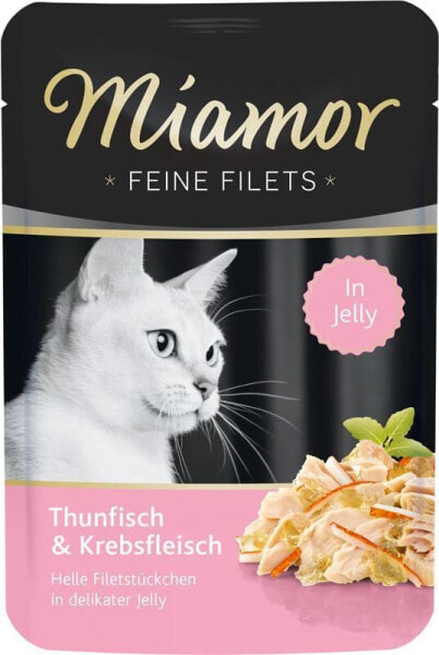 Влажный корм для кошек Miamor Feine Filets тунец и крабы - 100 г