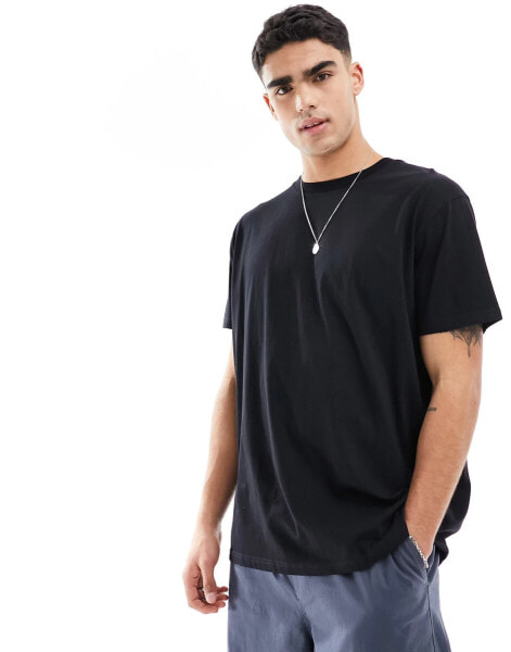 Brave Soul oversized t-shirt in black