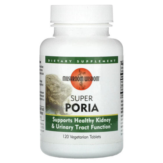 Витамин C Mushroom Wisdom Super Poria, 120 вегетарианских таблеток