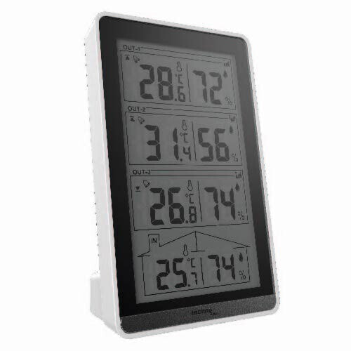 Technoline WS 7060 - Silver - Indoor hygrometer,Indoor thermometer,Outdoor hygrometer,Outdoor thermometer - F,°C - Battery - 82 mm - 41 mm