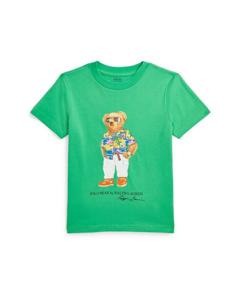 Toddler and Little Boys Polo Bear Cotton Jersey T-shirt