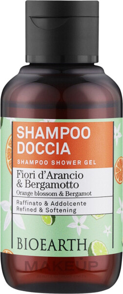 Shampoo-Duschgel Orangenblüte und Bergamotte - Bioearth Family Orange Blossom & Bergamot Shampoo Shower Gel 100 ml