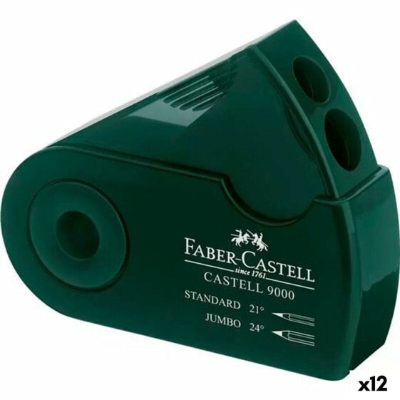 Pencil Sharpener Faber-Castell 9000 Green (12 Units)