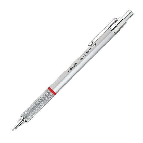 rOtring 1904256 - Clip-on retractable pen - Chrome,Silver - Metal - 0.7 mm