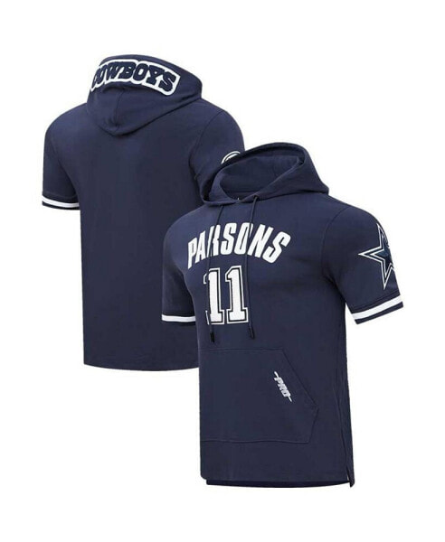 Men's Micah Parsons Navy Dallas Cowboys Player Name and Number Hoodie T-shirt