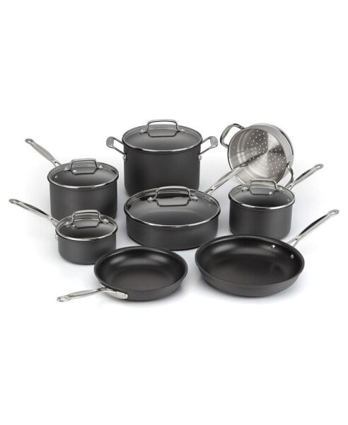 Chef's Classic Nonstick Hard Anodized Cookware 13 Piece Cookware Set