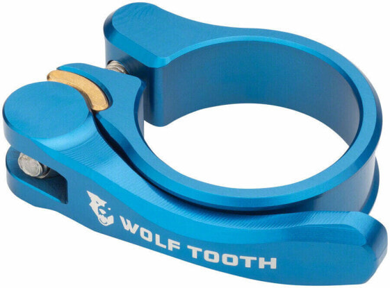 Зажим для подседельной трубы быстрозволящий Wolf Tooth Components - 29.8мм, Синий.