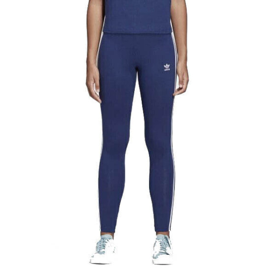 Adidas Originals 3-Stripes Womens Leggings Dark Blue dv2615