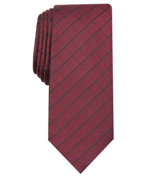 Men's Slim Grid Tie, Created for Macy's