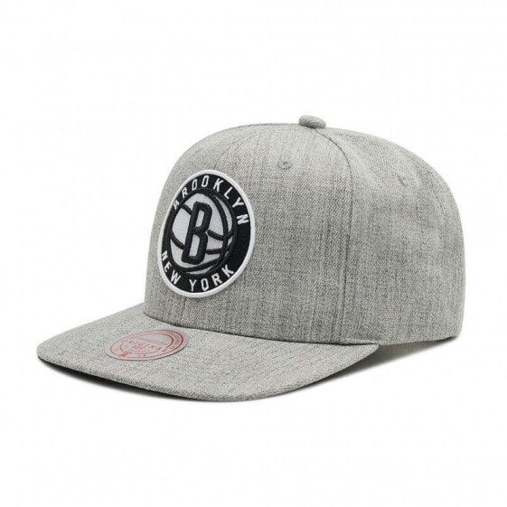 Mitchell & Ness NBA Brooklyn Nets Team Logo High Crown 6 Panel Classic Red Snapback Cap HHSS3272-BNEYYPPPGYHT