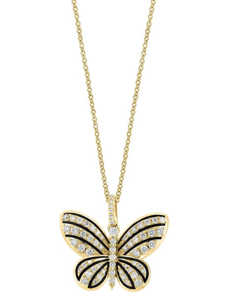 EFFY® Diamond Butterfly 18" Pendant Necklace (3/4 ct. t.w.) in 14k Gold