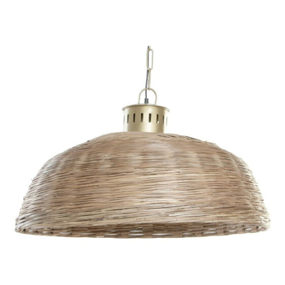 Люстра подвесная DKD Home Decor Потолочный светильник Металл плетеный (74 x 74 x 47 см) коричневый позолота