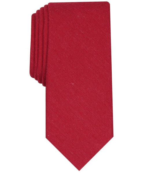 Men's Dunbar Solid Slim Tie, Created for Macy's