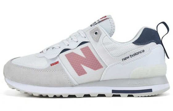 New Balance NB 574 减震耐磨 低帮 跑步鞋 男女同款 白灰 / Кроссовки New Balance NB 574 ML574IST