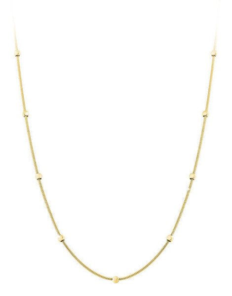 Gold-plated ball necklace