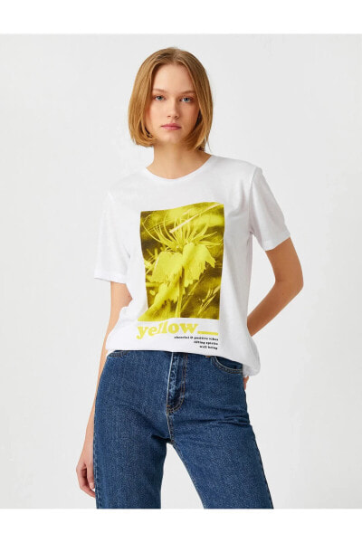 Футболка Koton Bike Neck Short Tee