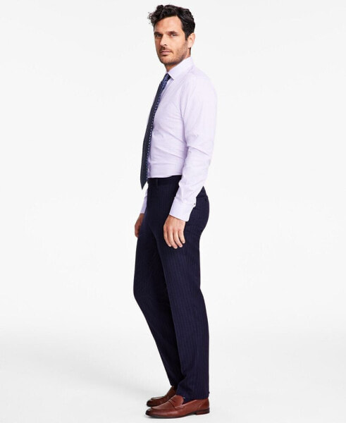 Men's Slim-Fit Stretch Pinstripe Suit Pants