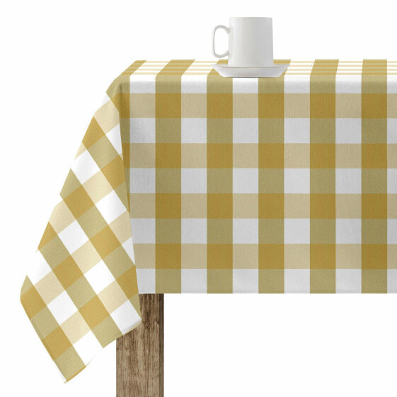 Stain-proof resined tablecloth Belum Mustard 140 x 140 cm Frames
