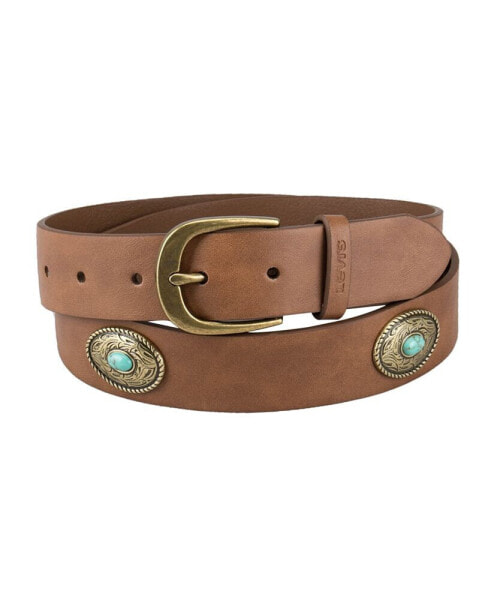 Women's Western Turquoise Concho Embellished Belt