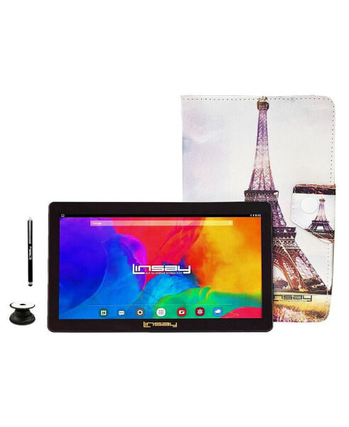 New 7" Tablet Bundle with Paris Style Case, Pop Holder and Pen Stylus with 2GB RAM 64GB Newest Android 13