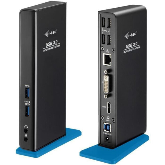 I-TEC ADVANCE USB 3.0-Dockingstation fr Notebook / Tablet PC - 7 x USB-Anschlsse - 4 x USB 2.0 - 3 xUSB 3.0 - Netzwerk (RJ-45)