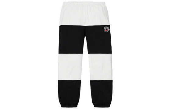 Спортивные брюки Supreme SS19 x Nike Stripe Sweatpant черные SUP-SS19-10150