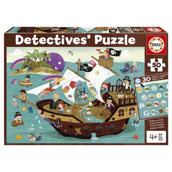 EDUCA BORRAS 50 Pieces Pirates Detectives Puzzle