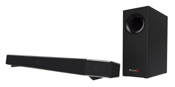 Звуковая панель Creative Labs Sound BlasterX Katana - 2.1 канала - 75 Вт - Dolby Digital 5.1 - 150 Вт - 45 Вт - 3.3 см (1.3")
