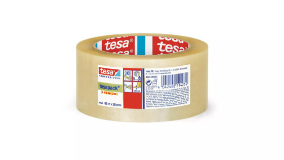 Tesa 4124 - Transparent - Bundling - Closing - Packaging - Polyvinyl chloride (PVC) - Polycarbonate - Wood - 3.2 N/cm - 60%