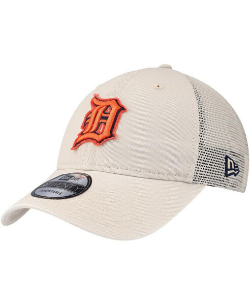 Men's Stone Detroit Tigers Game Day 9twenty Adjustable Trucker Hat