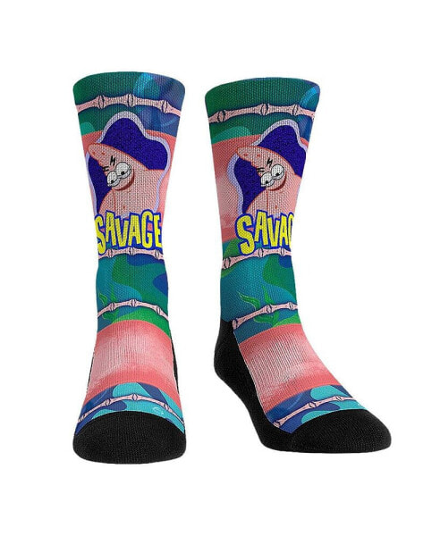 Men's and Women's Socks SpongeBob Square Pants Savage Patrick Showtime Crew Socks