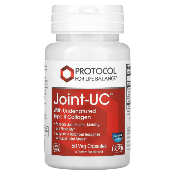 Добавка для суставов Protocol For Life Balance Joint-UC, 60 Вегетарианских капсул