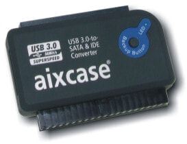 Aixcase AIX-BLUSB3SI-PS - USB - SATA - Black - PC - 62 mm - 42 mm